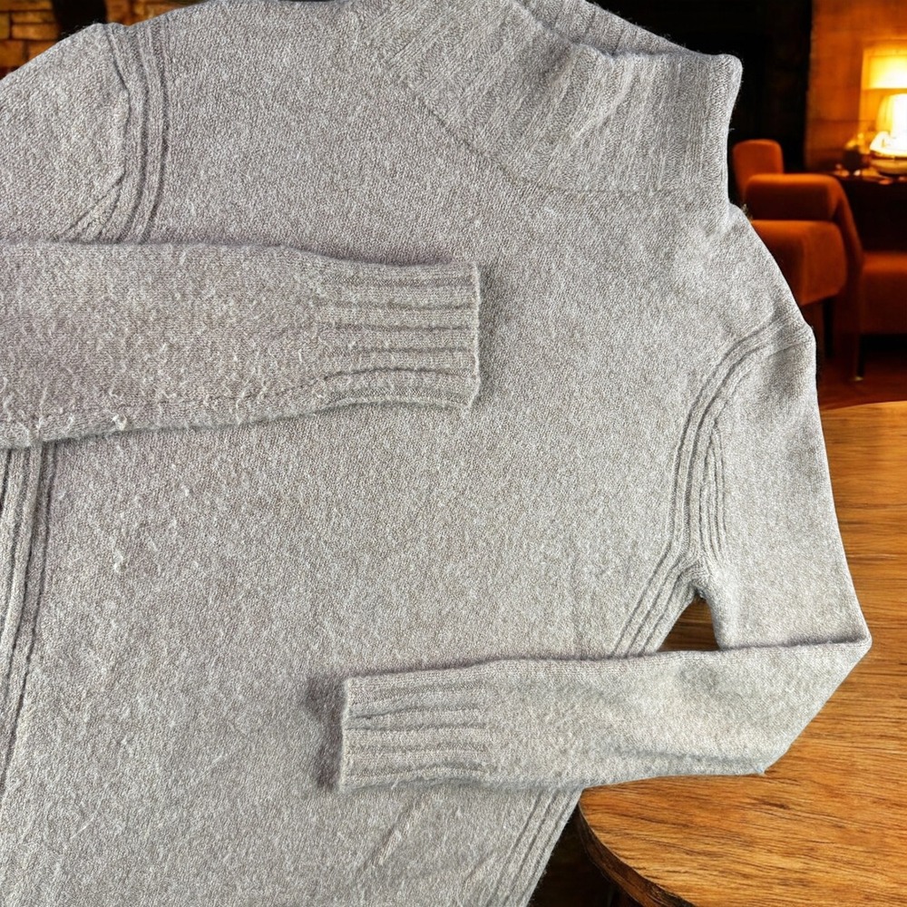 J.Crew Wool Alpaca Sweater Y2K Blend Mock Neck Sweater Knit‎ Top Merino Nylon